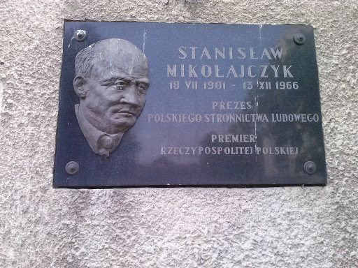 Tabliczka Stanisława Mikołajczyka
