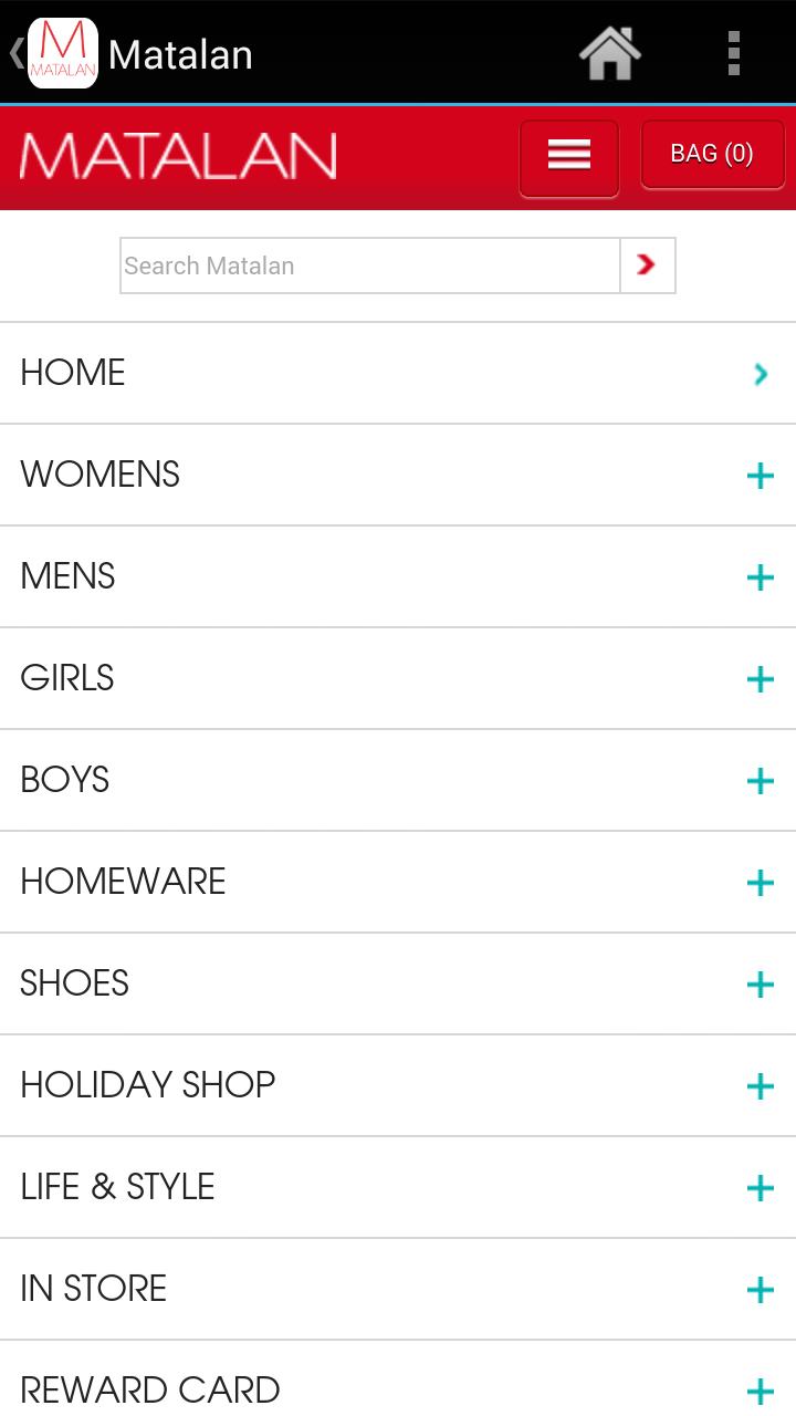 Android application Shop Matalan screenshort