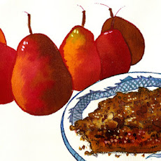 Caramelized Pear Pie with Streusel Topping by NTR
