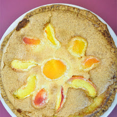 Brown Sugar Peach Custard Pie