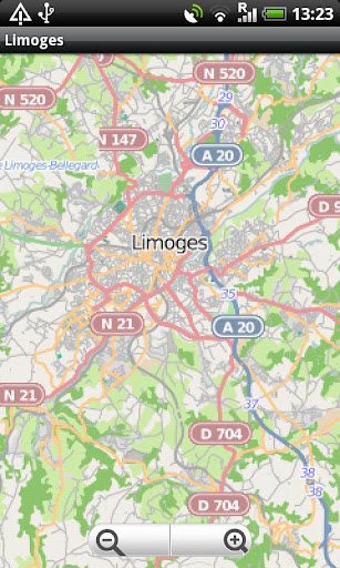 Limoges Street Map