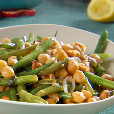 Braised String Beans and Chickpeas