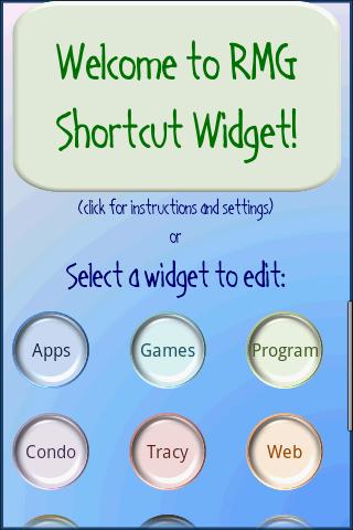 RMG Shortcut Widget