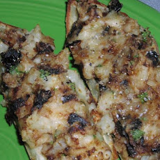 Cheesy Potato Skins With Sun-Dried Tomatoes