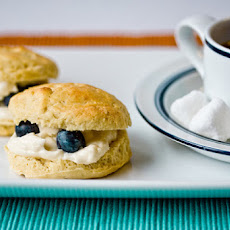 Lemon Maple Scones with Clotted Cream