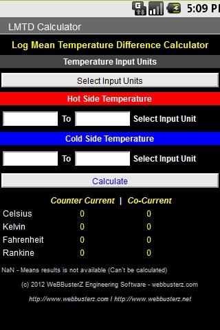 LMTD Calculator