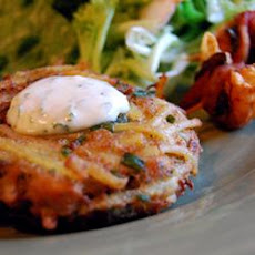 Crab and Noodle Cakes with Cilantro-Lime Mayonnaise