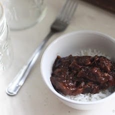 Lamb Tagine with Plums and Almonds