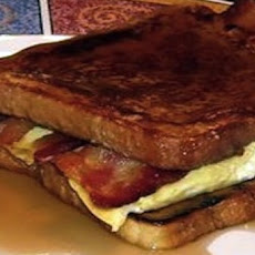 French Egg and Bacon Sandwich
