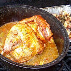 Charcoal Grilled Turkey Half