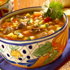 Ancho Chili Beef & Vegetable Soup