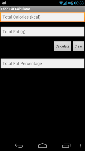 【免費健康App】Fat In Food Calculator-APP點子