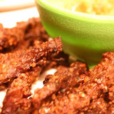 Beef Satay With Spicy Mango Dip