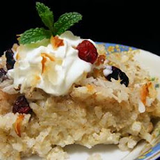 Coconut-Raisin Rice Pudding