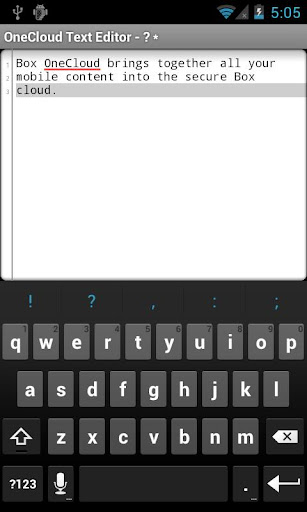 OneCloud Text Editor