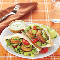 Crunchy Falafel Pitas