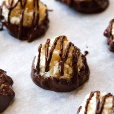 Dark Chocolate Dipped Macaroons
