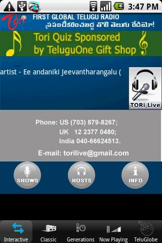 Telugu One Radio TORi