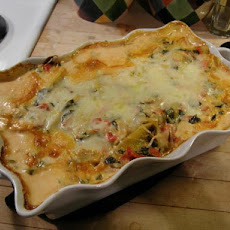 Sausage & Spinach Stuffed Shells in Tomato Basil Cream Sauce