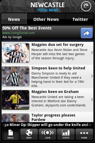 newcastle-total-news for android screenshot