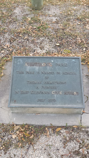 Armstrong Park Plaque