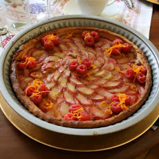 Rhubarb Tart With Orange Glaze