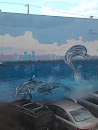 Dolphins  mural