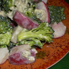 Broccoli and Radish Salad with Gorgonzola