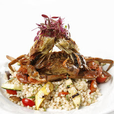 Israeli Couscous Salad with Grilled Summer Vegetables