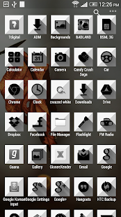   Creazed white - icon pack- screenshot thumbnail   