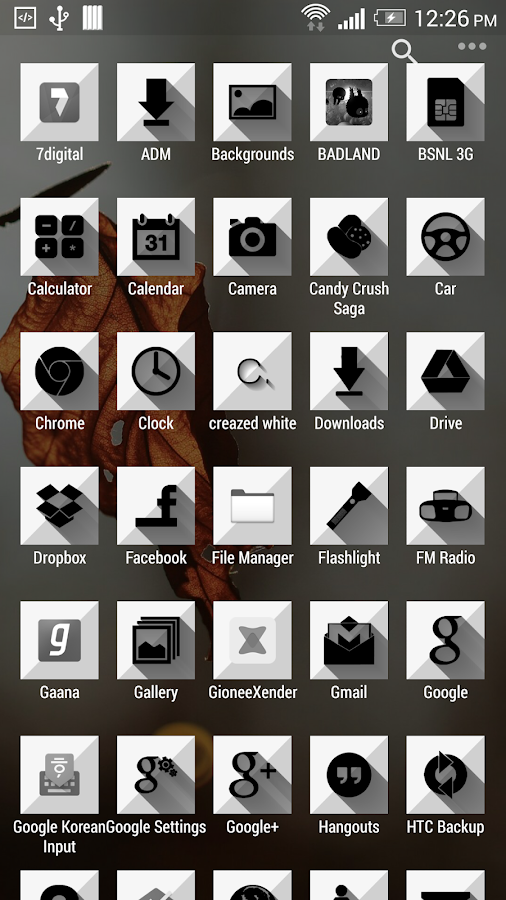    Creazed white - icon pack- screenshot  