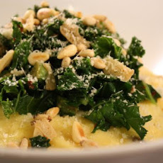 Polenta With Garlicky Greens-