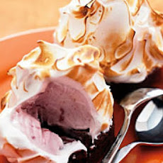 Strawberry and Chocolate Baked Alaska