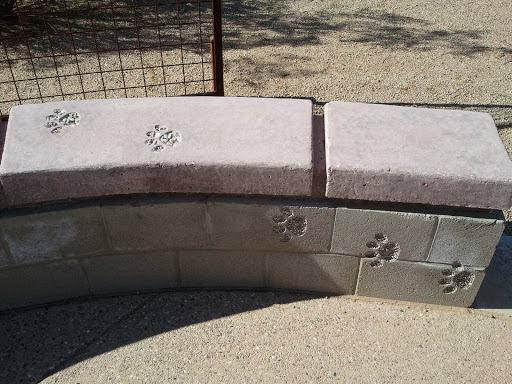 Dog Foot Print Bench