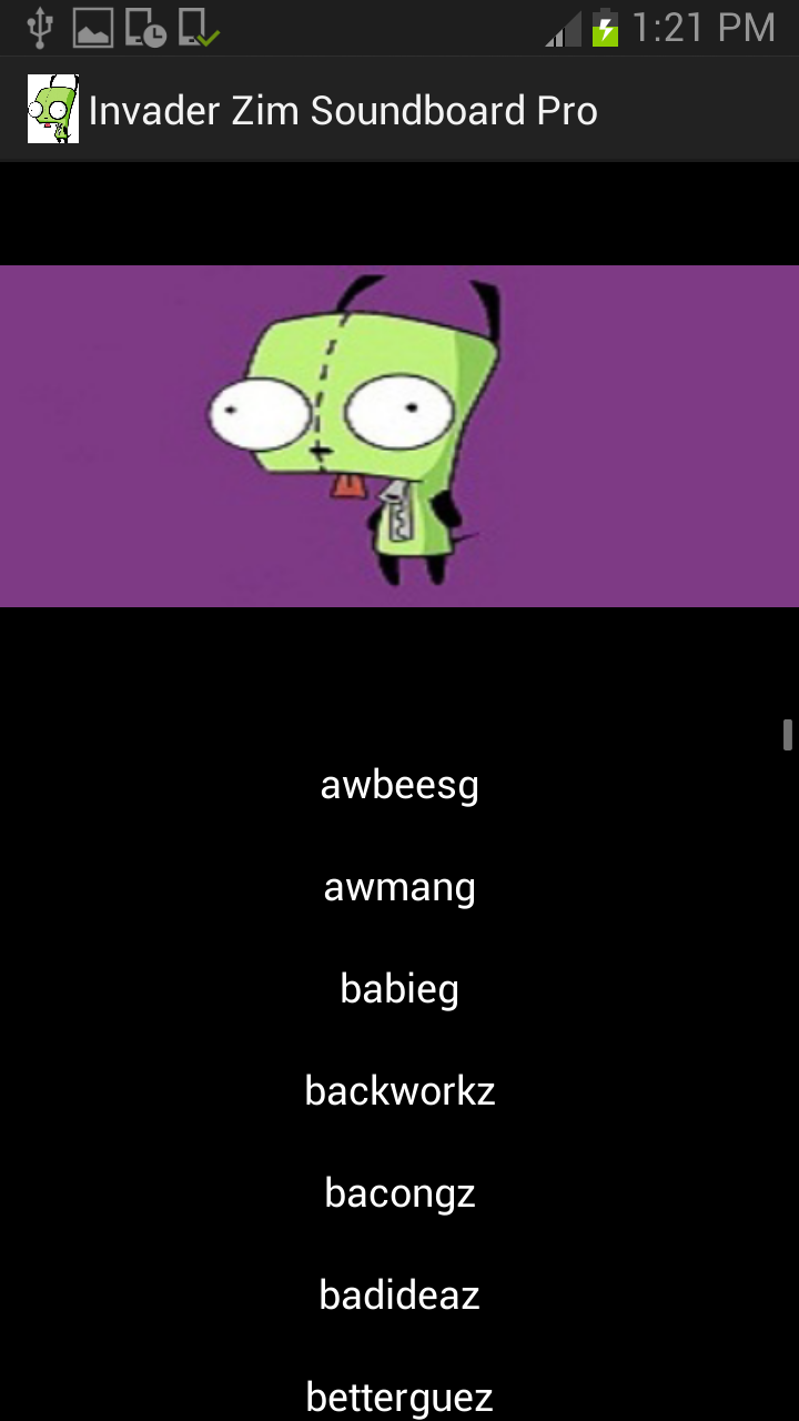 Android application Invader Zim Gir Soundboard Pro screenshort