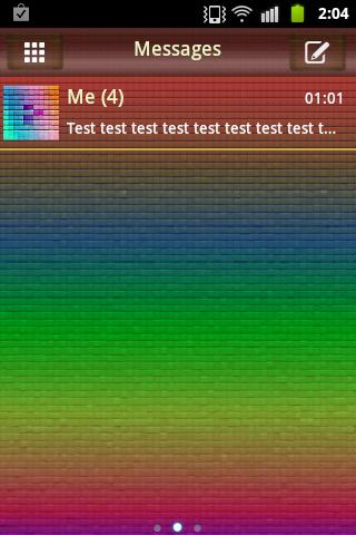 GO SMS PRO Theme のテーマ色画素2 GO