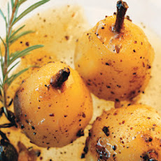 Spiced Pears with Oranges and Caramel Sauce