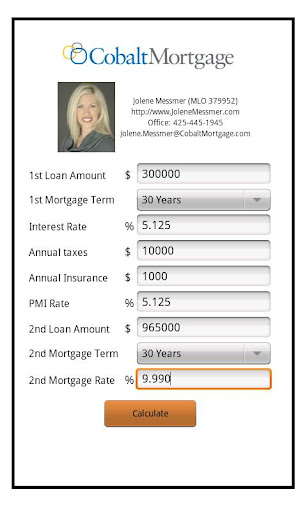 Jolene Messmer's Mortgage Calc