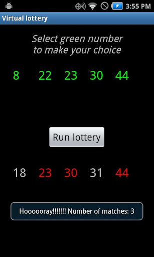 Virtual lottery