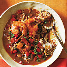 Shrimp Korma and Basmati Rice