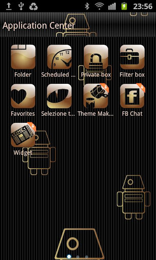 GO SMS My Gold Pro Theme