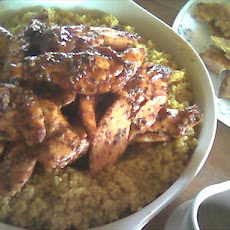 Grilled Moroccan Chicken With Curried Couscous