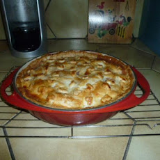 Deep Dish Fresh Peach Pie -- Le Creuset Round Tarte Tatin Pan