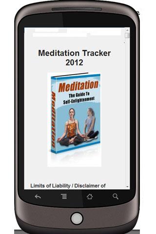 Meditation Tracker 2012