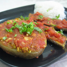 Urmila's Baked Potato and Eggplant Curry