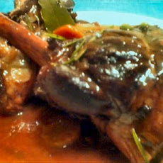 Slow Cooked Lamb Shanks in Red Wine