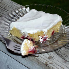 Lemony Cherry or Berry Poke Cake