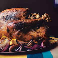 Stuffed Turkey with Lemon, Oregano, and Red Onions