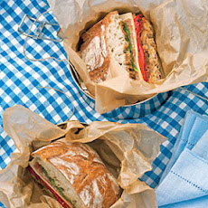 Radicchio, Roasted Pepper, and Provolone Ciabatta Sandwiches