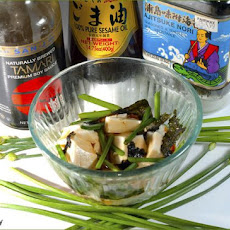 Silken Tofu With Chives Japanese Style